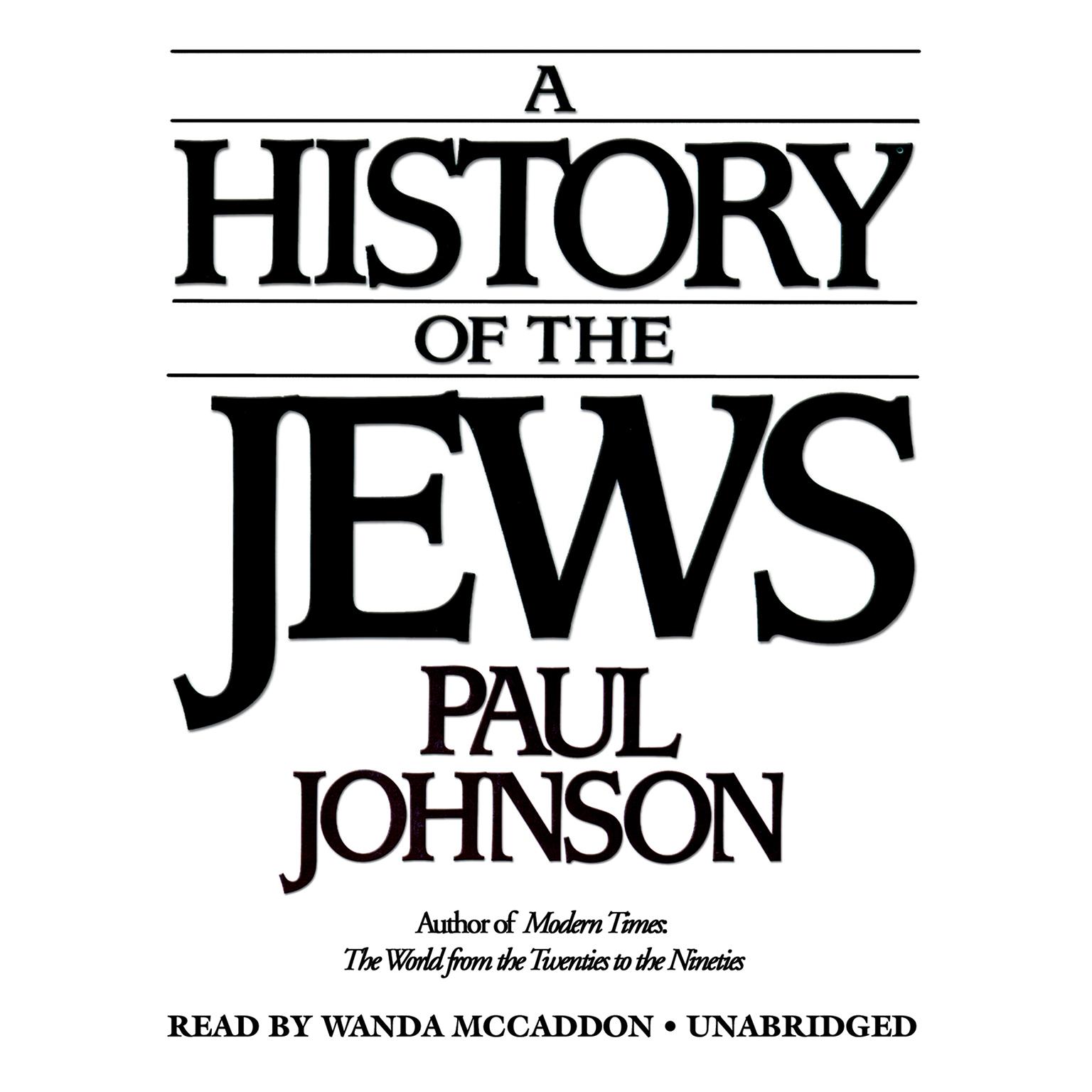 A History of the Jews Audiobook, by Paul Johnson
