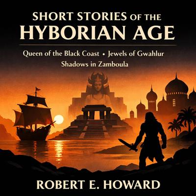Short Stories of the Hyborian Age: Queen of the Black Coast, Jewels of Gwahlur, and Shadows in Zamboula Audibook, by Robert E. Howard