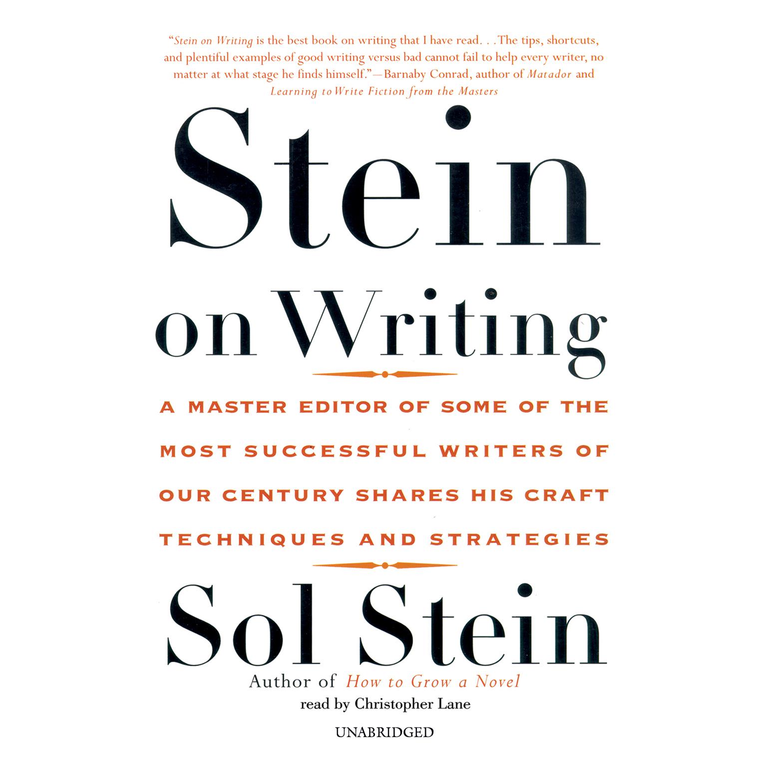 Stein on Writing Audiobook, by Sol Stein