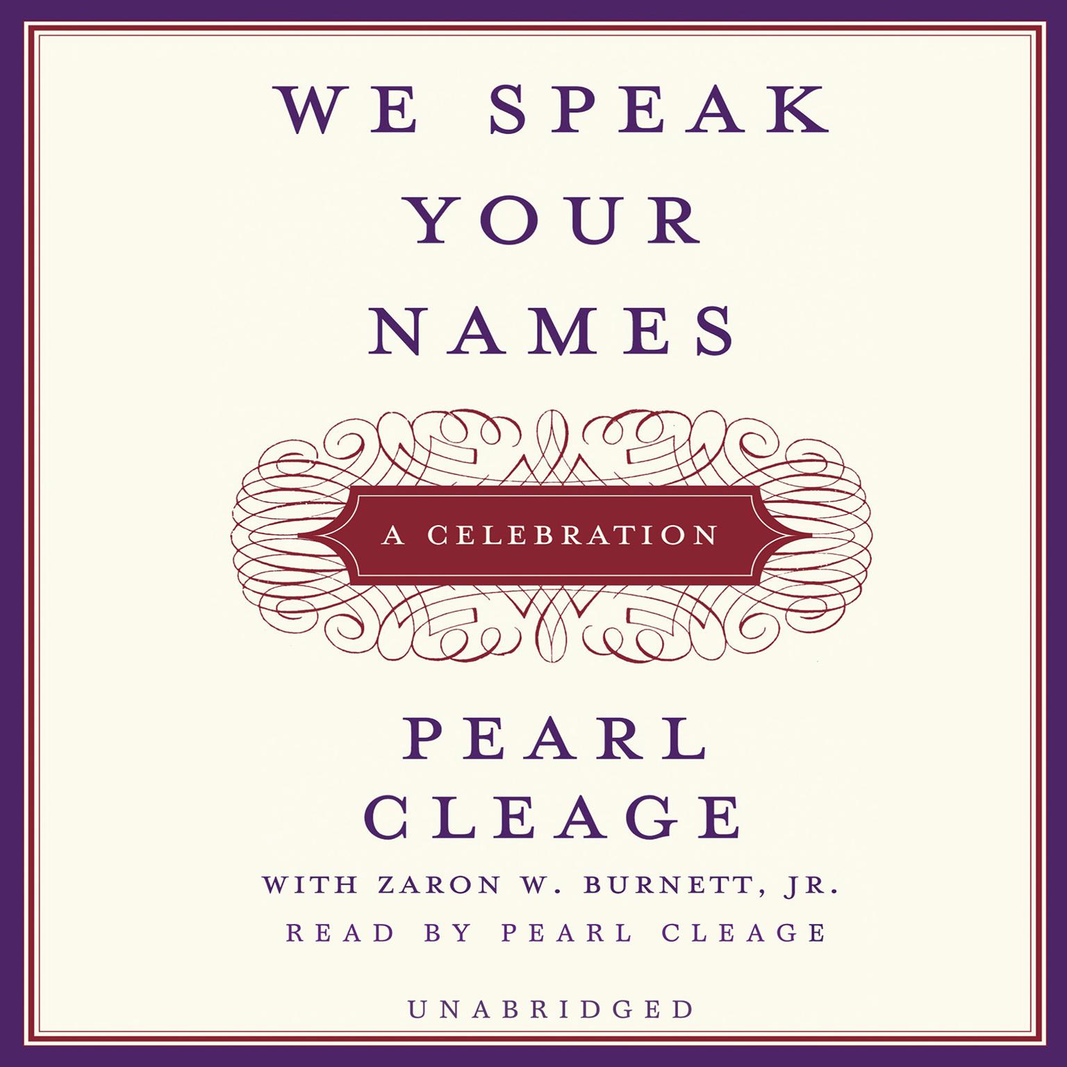We Speak Your Names: A Celebration Audiobook, by Pearl Cleage