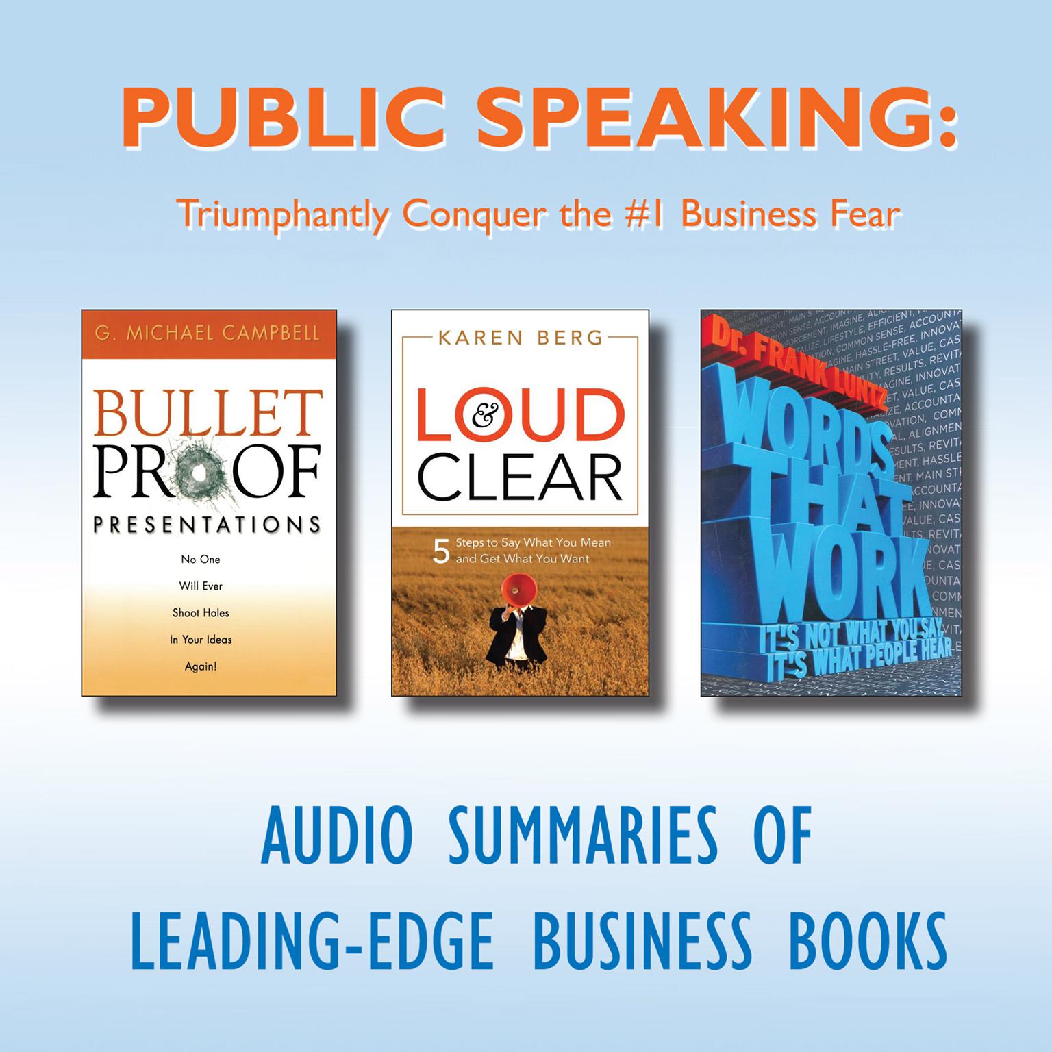Public Speaking: Triumphantly Conquer the #1 Business Fear Audiobook, by getAbstract