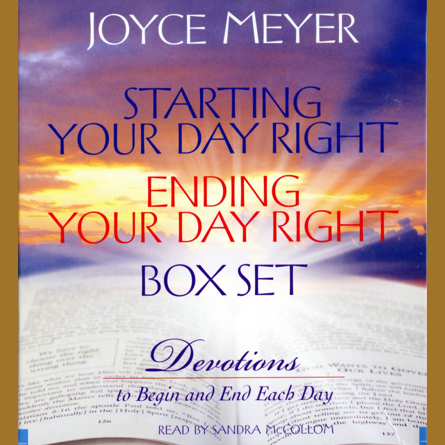 Starting Your Day Right/Ending Your Day Right Box Set (Abridged): Devotions to Begin and End Each Day Audiobook, by Joyce Meyer