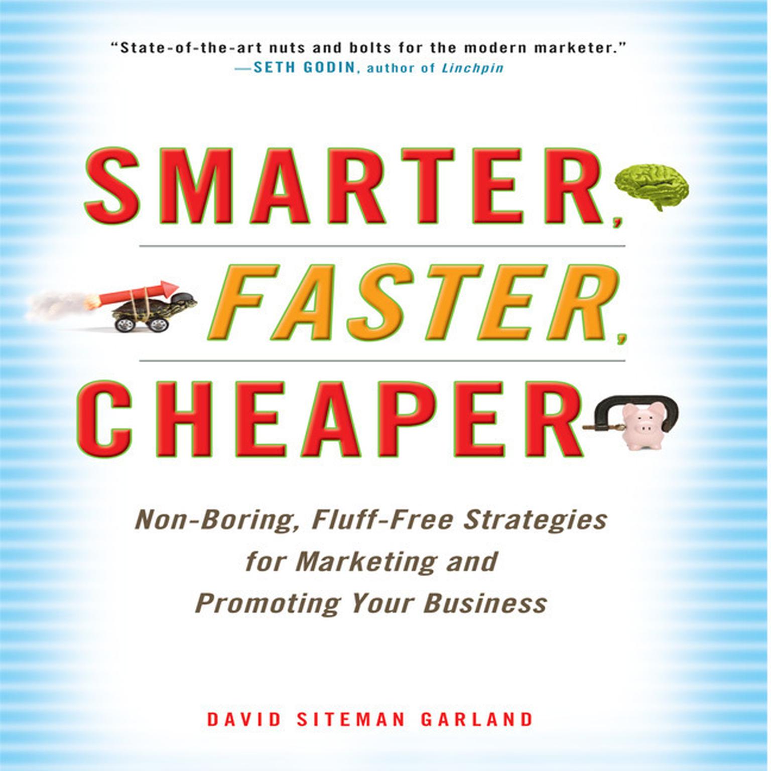 Smarter, Faster, Cheaper: Non-Boring, Fluff-Free Strategies for Marketing and Promoting Your Business Audiobook, by David Siteman Garland
