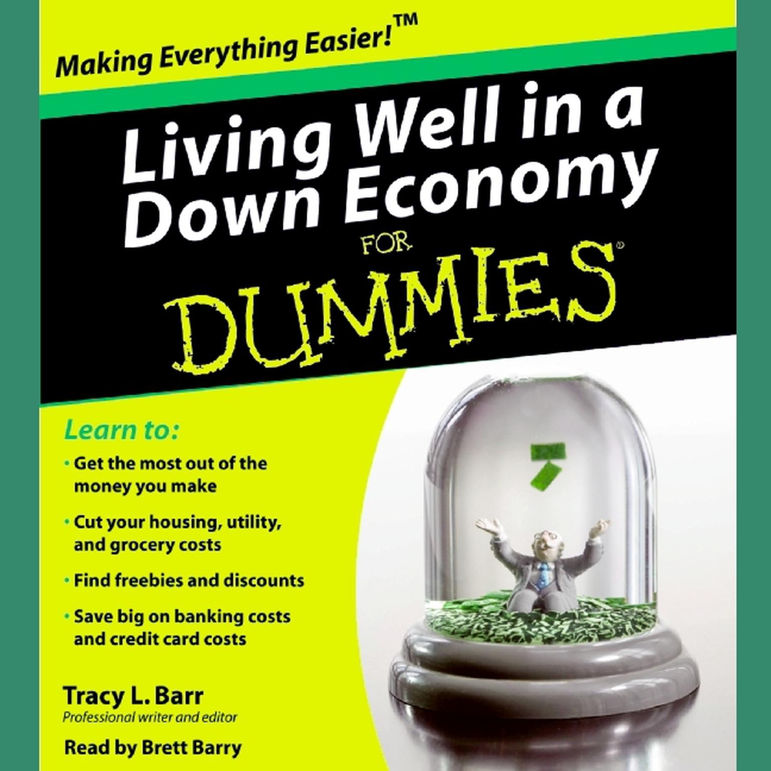 Living Well in a Down Economy for Dummies (Abridged) Audiobook, by Tracy Barr