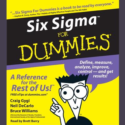Six Sigma For Dummies Audiobook, by 