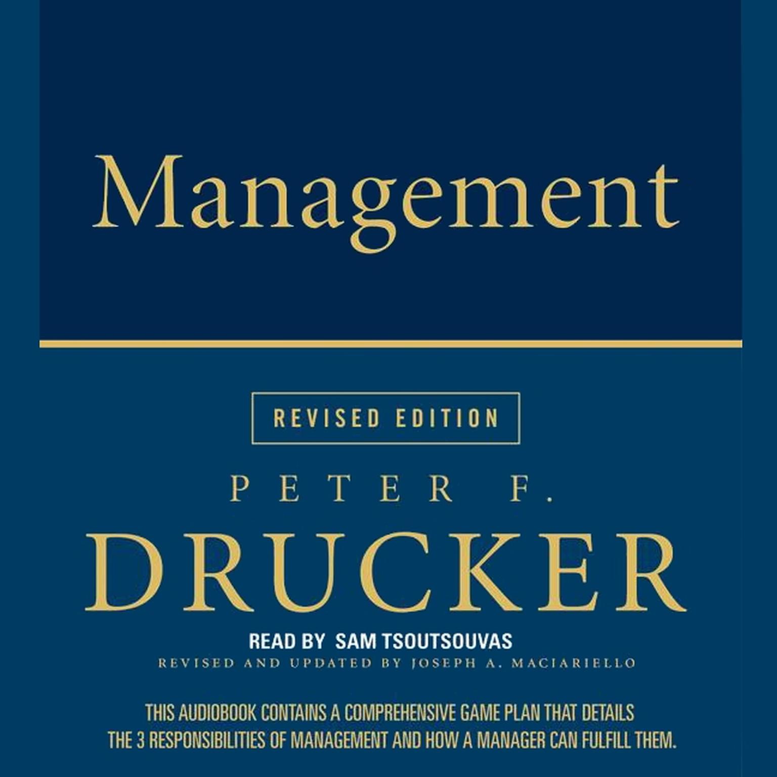 Management Rev Ed (Abridged) Audiobook, by Peter F. Drucker