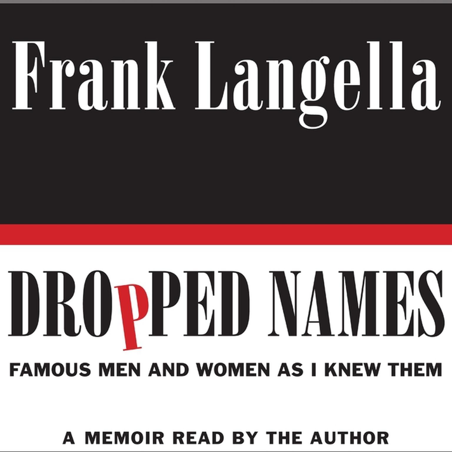 Dropped Names: Famous Men and Women As I Knew Them Audiobook, by Frank Langella