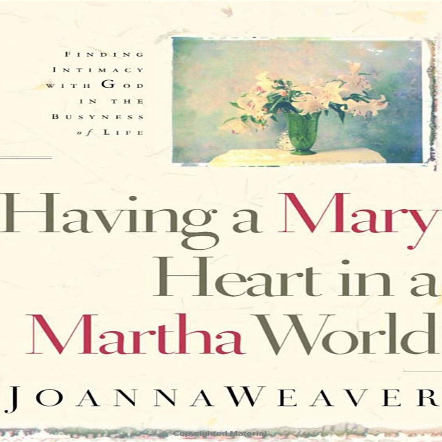 Having A Mary Heart In A Martha World: Finding Intimacy with God in the Busyness of Life Audiobook, by Joanna Weaver