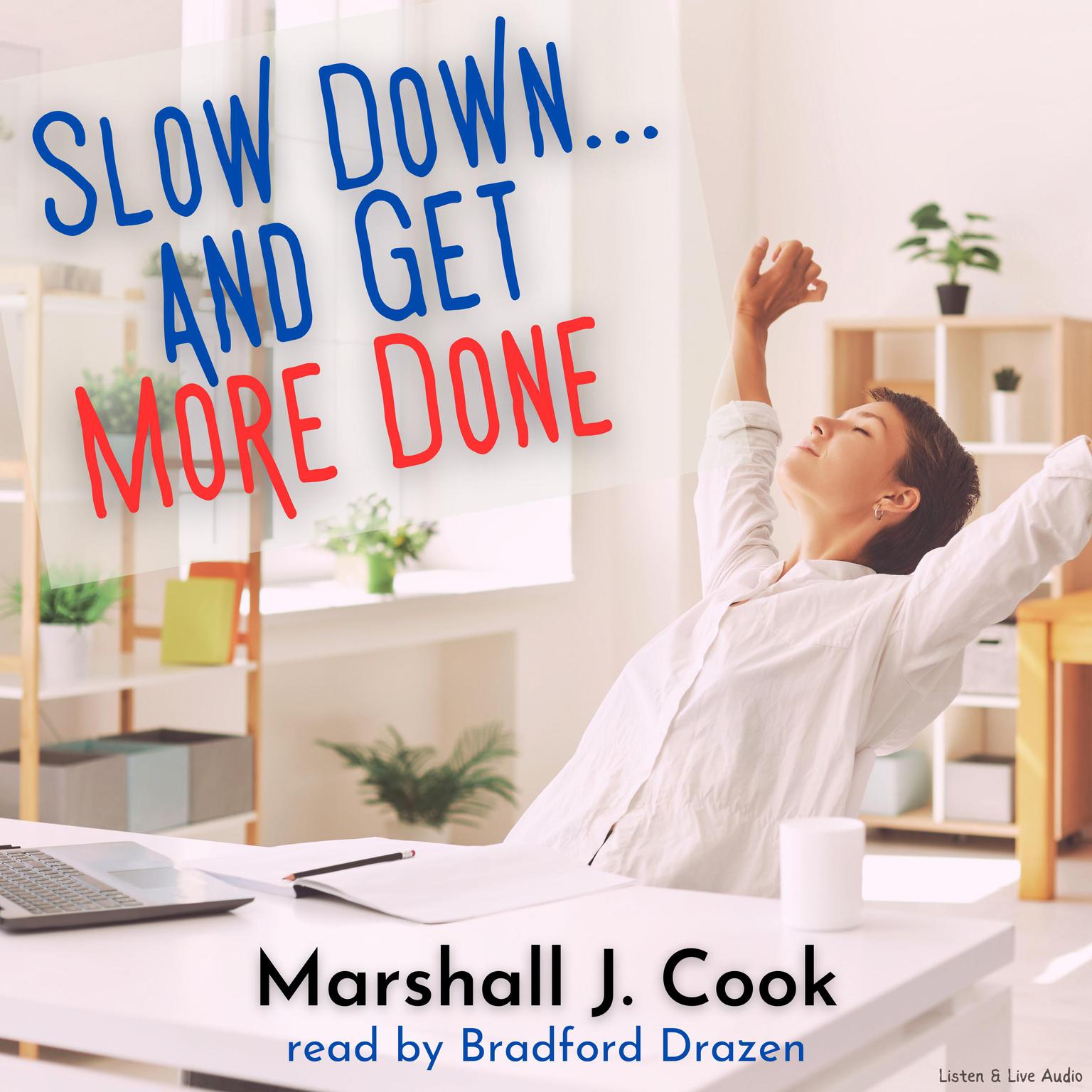 Slow Down… and Get More Done Audiobook, by Marshall J. Cook