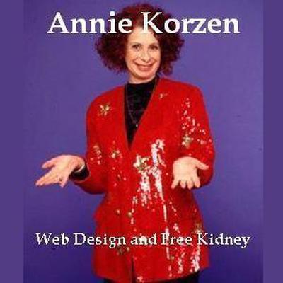 Web Design and Free Kidney Audiobook, by Annie Korzen