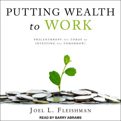 Putting Wealth to Work: Philanthropy for Today or Investing for Tomorrow? Audiobook, by Joel L. Fleishman
