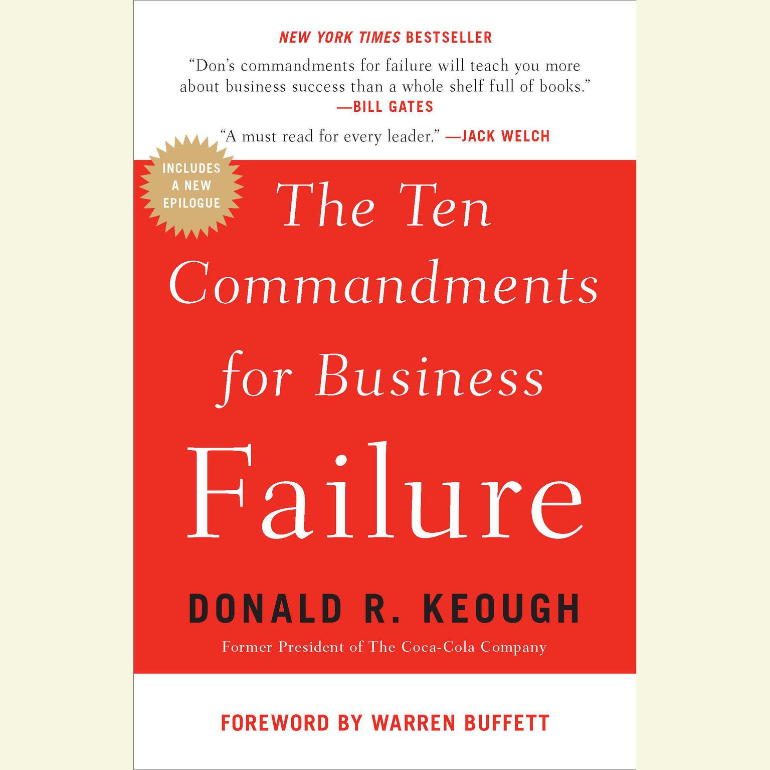 The Ten Commandments for Business Failure Audiobook, by Donald R. Keough
