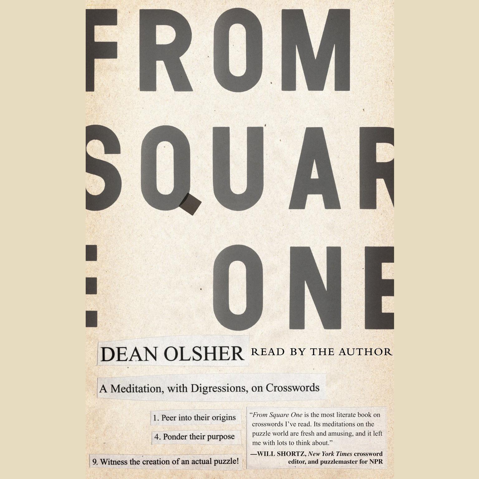 From Square One (Abridged): A Meditation, with Digressions, on Crosswords Audiobook, by Dean Olsher