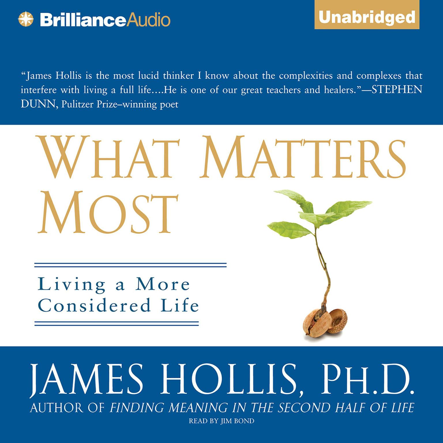 What Matters Most: Living a More Considered Life Audiobook, by James Hollis