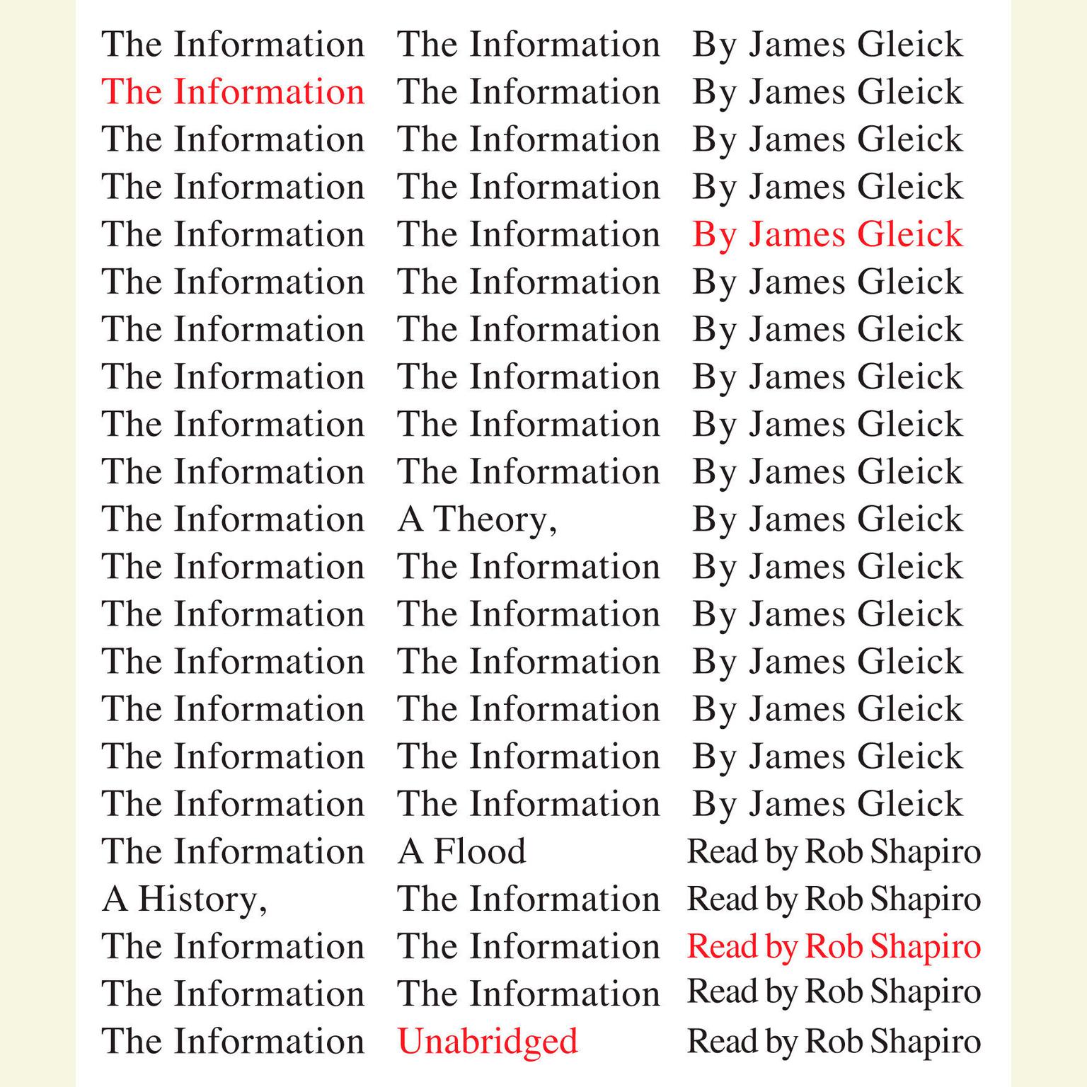 The Information: A History, a Theory, a Flood Audiobook, by James Gleick