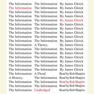 The Information: A History, a Theory, a Flood Audiobook, by James Gleick