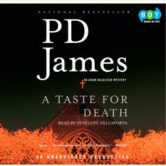 A Taste for Death Audiobook, by P. D. James
