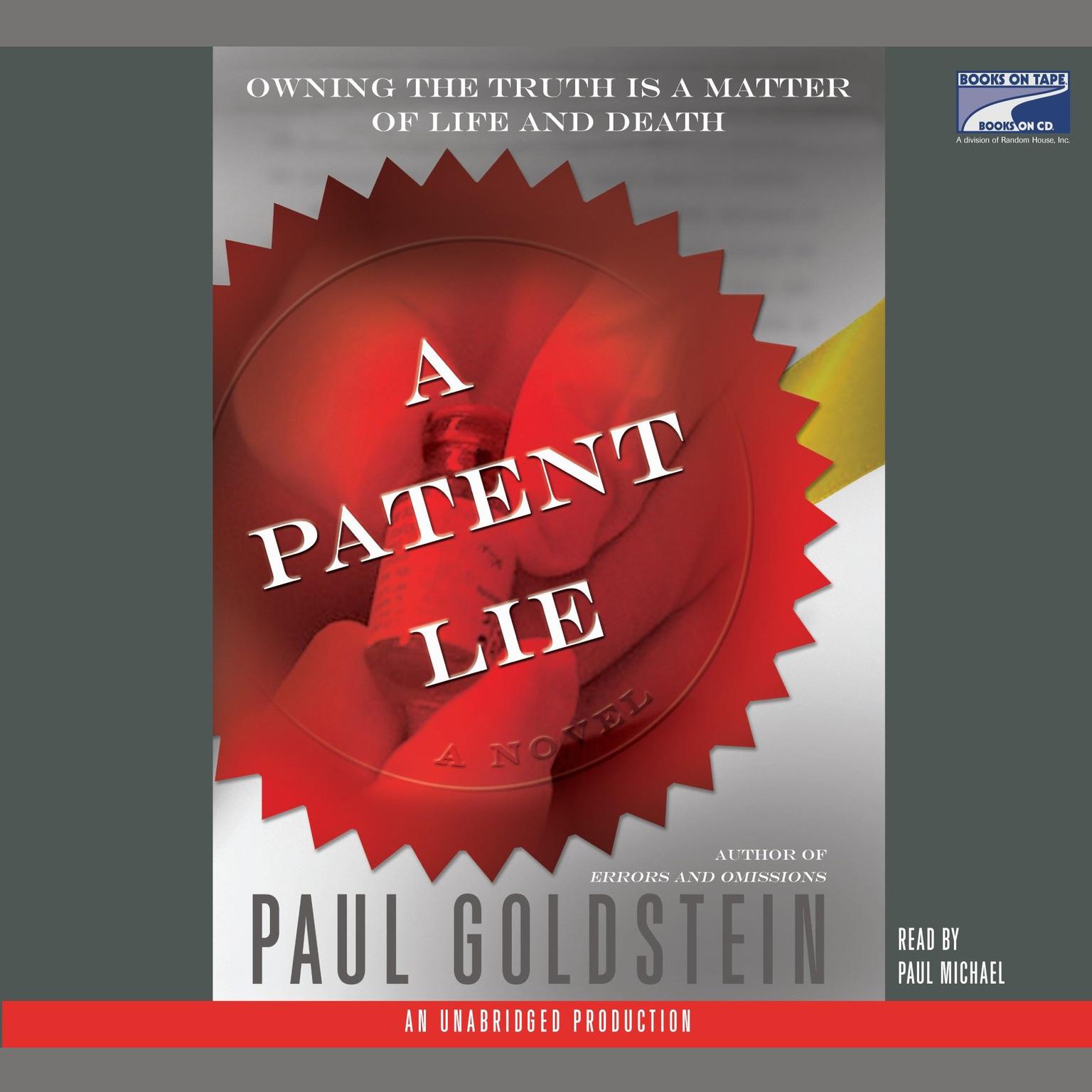 A Patent Lie: A Novel Audiobook, by Paul Goldstein