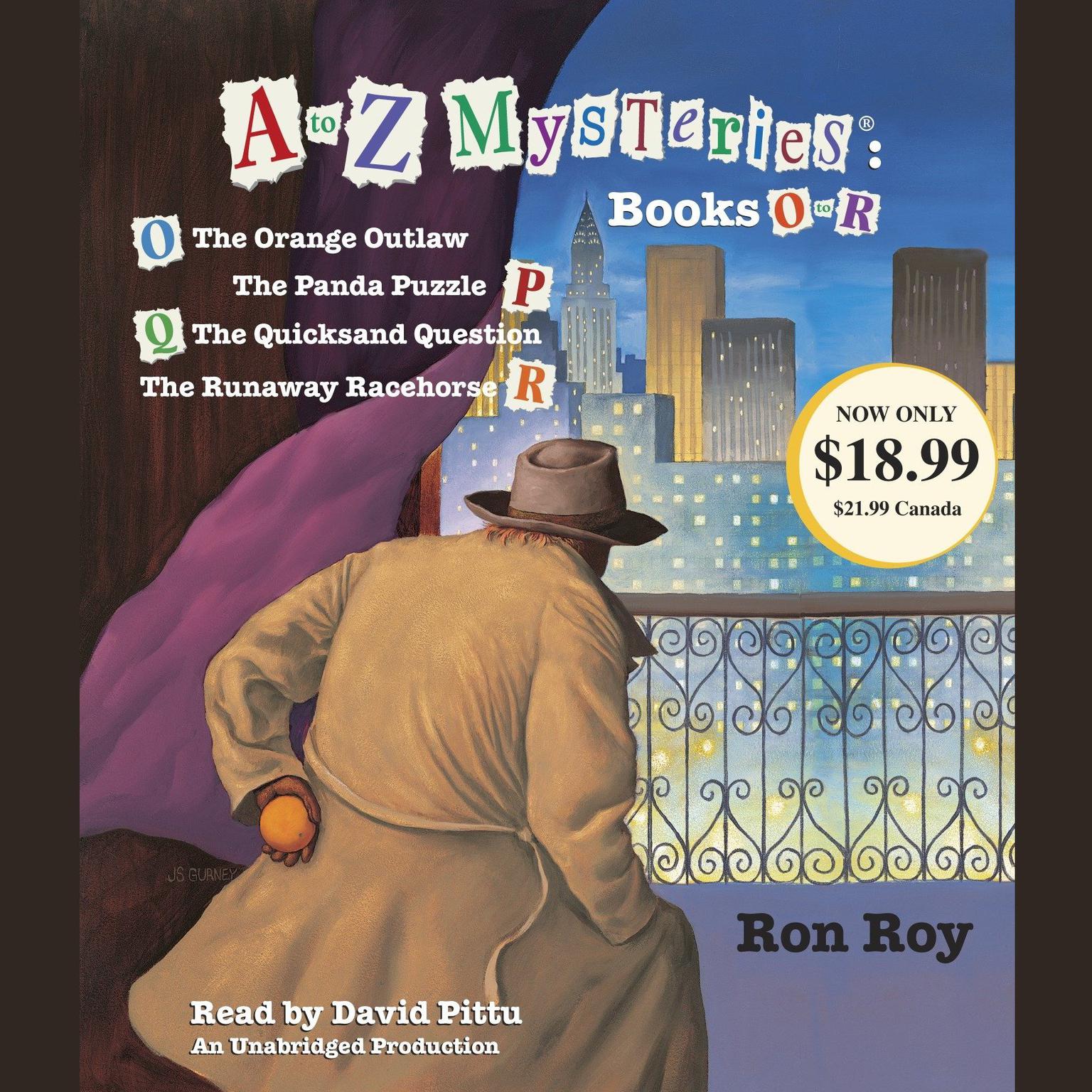 A to Z Mysteries: Books O-R: The Orange Outlaw; The Panda Puzzle; The Quicksand Question; The Runaway Racehorse Audiobook, by Ron Roy