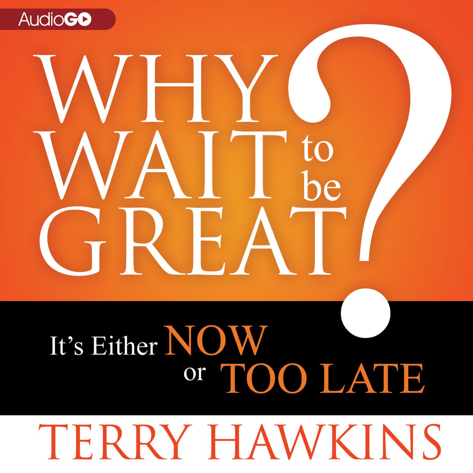 Why Wait to Be Great?: It’s Either Now or Too Late Audiobook, by Terry Hawkins