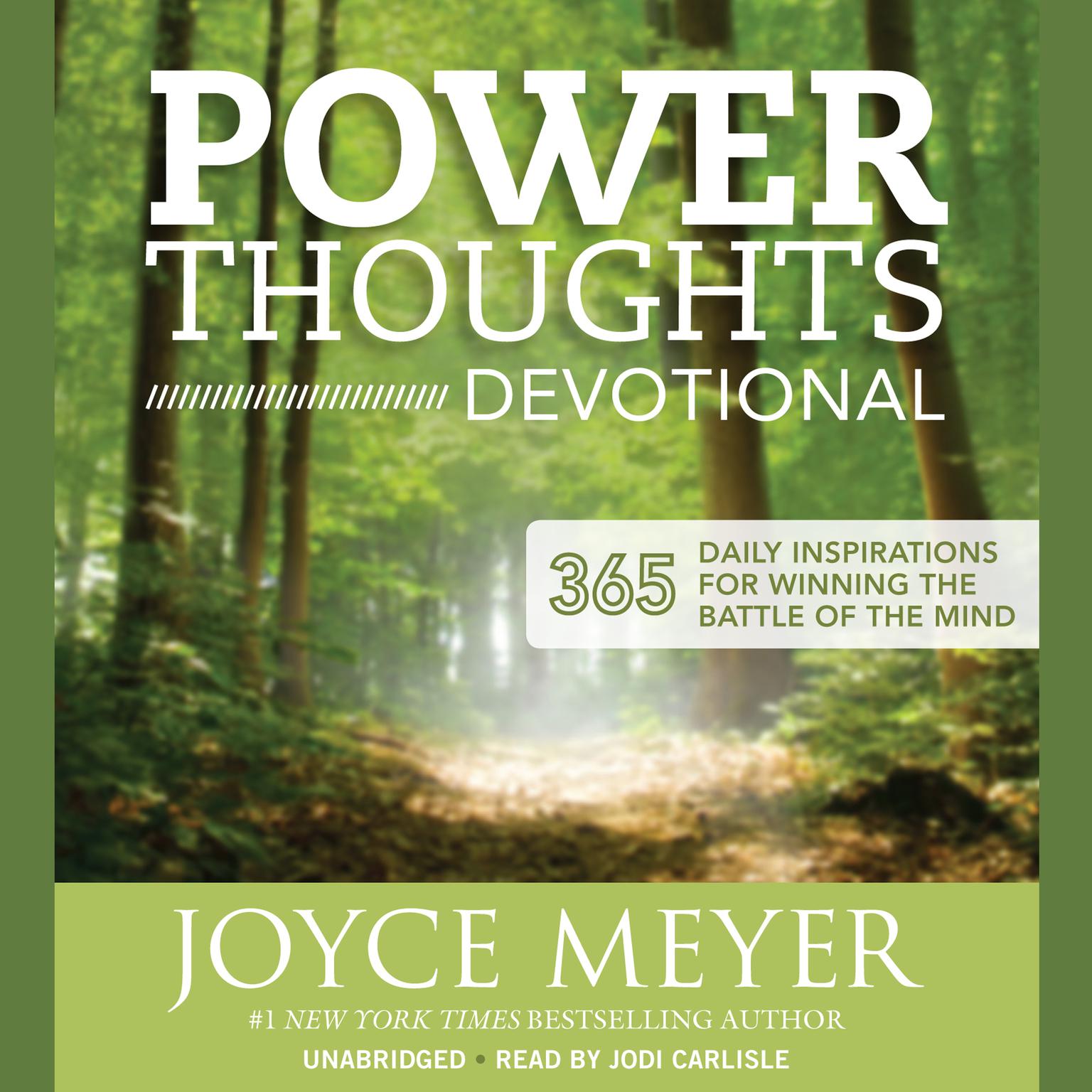 Power Thoughts Devotional: 365 Daily Inspirations for Winning the Battle of the Mind Audiobook, by Joyce Meyer