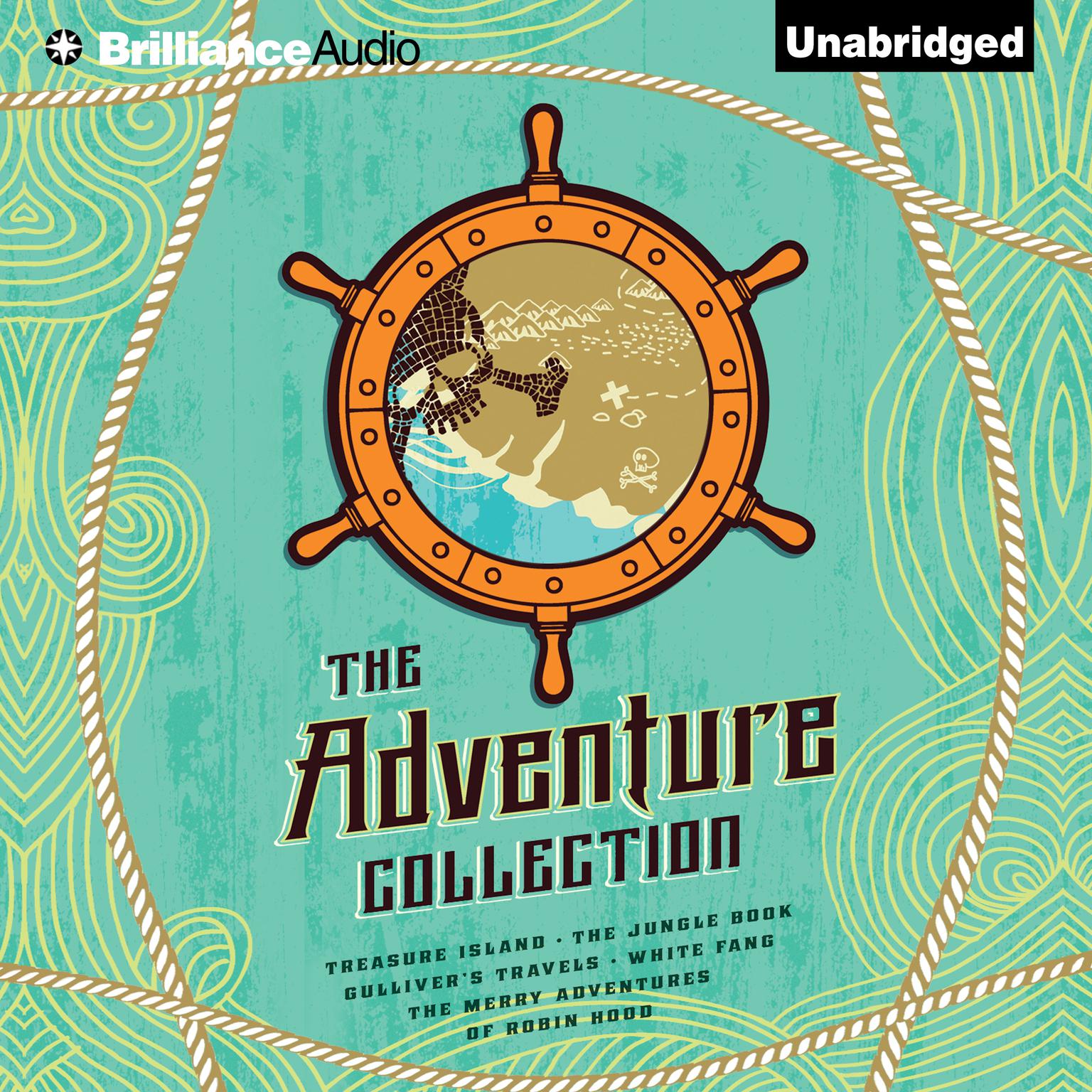 The Adventure Collection: Treasure Island, The Jungle Book, Gullivers Travels, White Fang, The Merry Adventures of Robin Hood Audiobook, by Rudyard Kipling