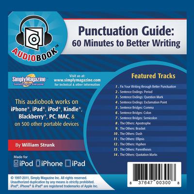 Punctuation Guide: 60 Minutes to Better Writing Audiobook, by Deaver Brown