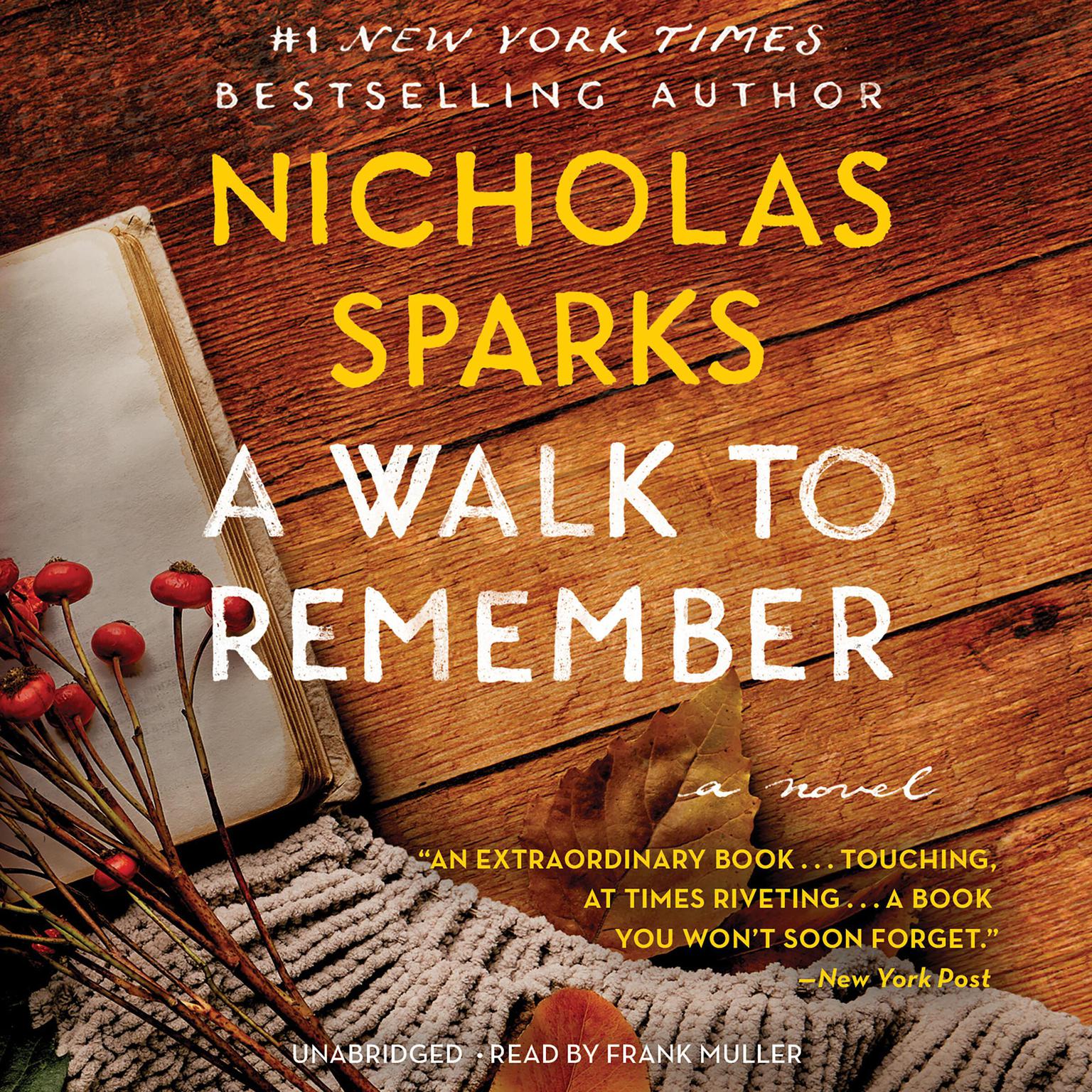 A Walk to Remember Audiobook, by Nicholas Sparks