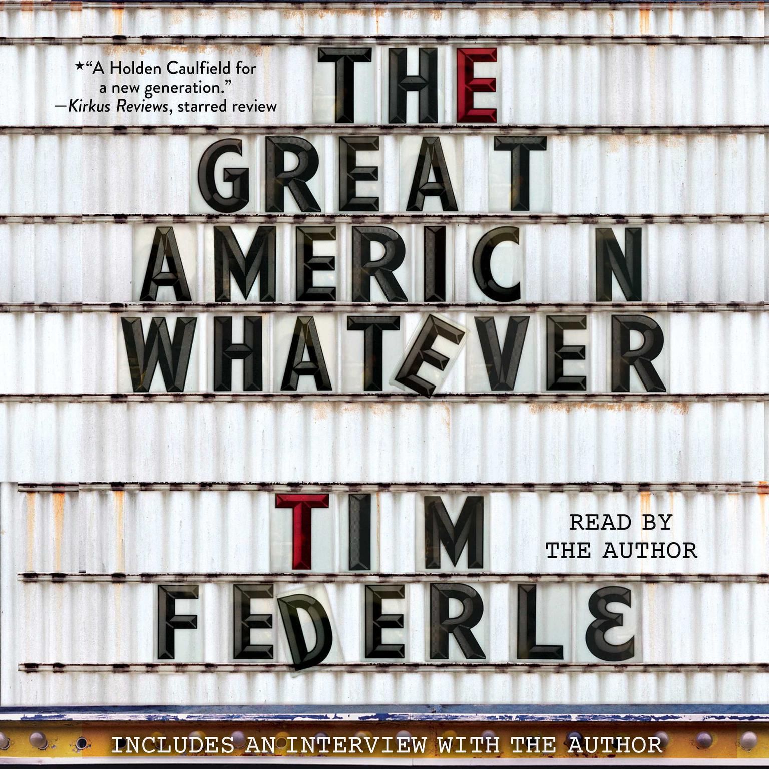 The Great American Whatever Audiobook, by Tim Federle
