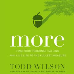 More: Find Your Personal Calling and Live Life to the Fullest Measure Audiobook, by Todd Wilson