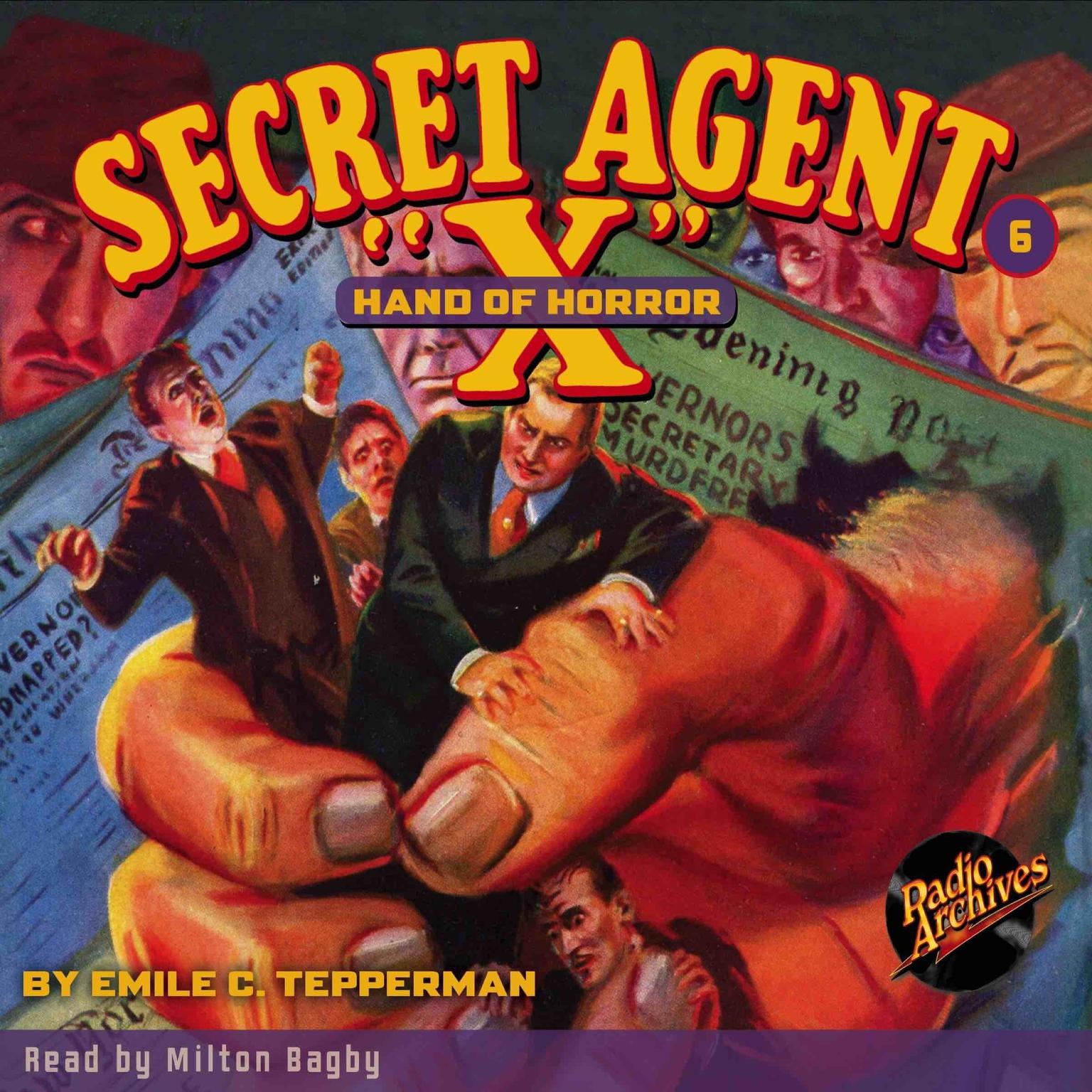 Secret Agent X: Hand of Horror Audiobook, by Paul Chadwick