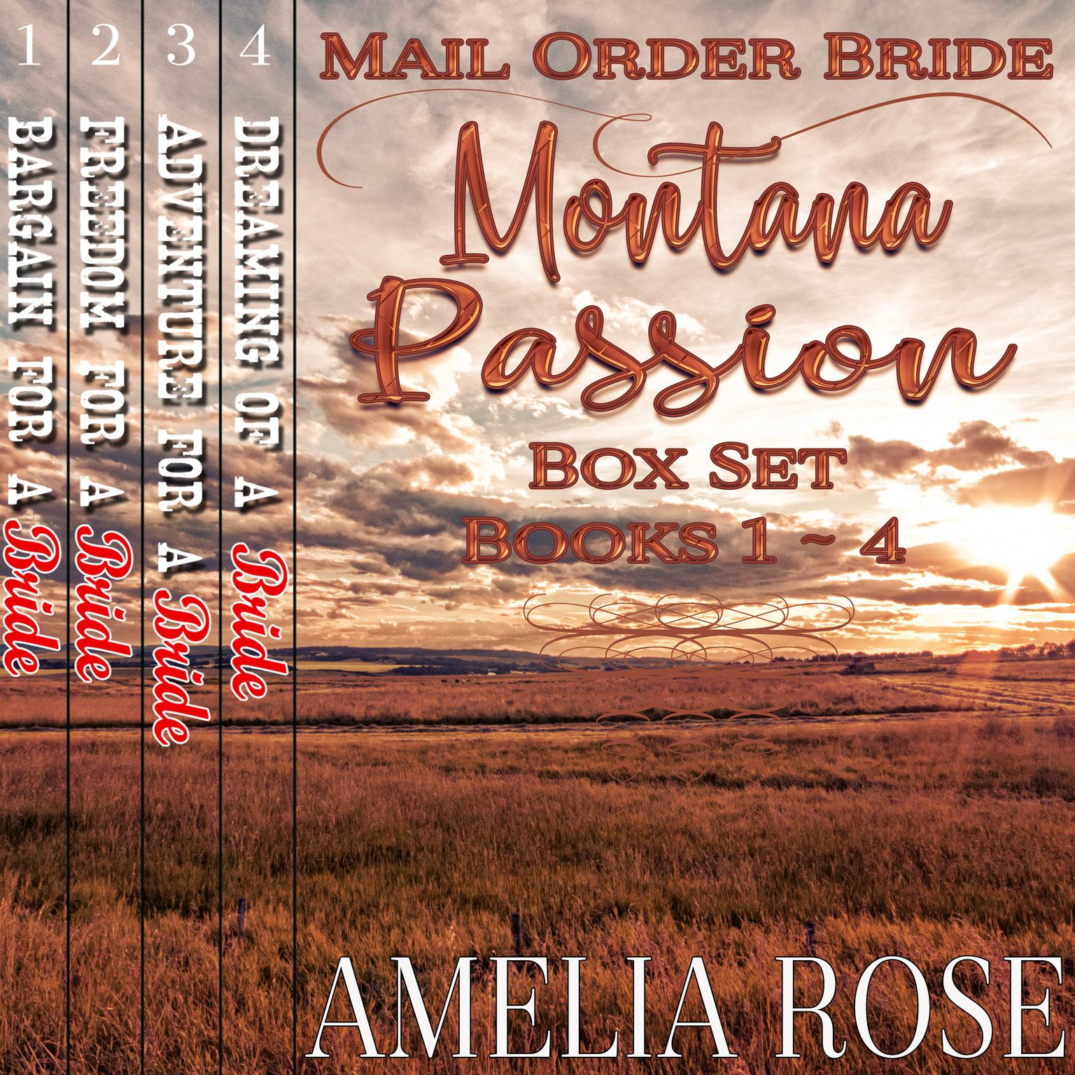 Mail Order Bride - Montana Passion 4 Book Box Set: Sweet Clean Historical Cowboy Western Romance Anthology Audiobook, by Amelia Rose