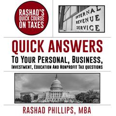 Rashads Quick Course On Taxes Audiobook, by Rashad Phillips