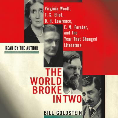 The World Broke in Two: Virginia Woolf, T. S. Eliot, D. H. Lawrence, E. M. Forster, and the Year That Changed Literature Audiobook, by Bill Goldstein