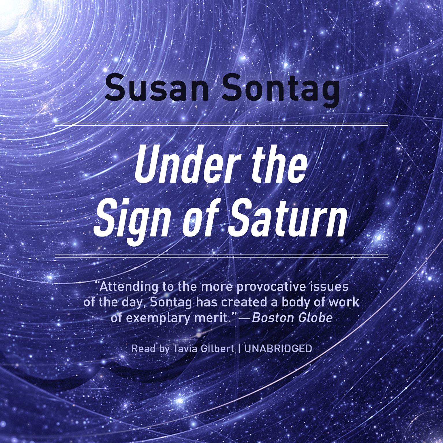 Under the Sign of Saturn: Essays Audiobook, by Susan Sontag