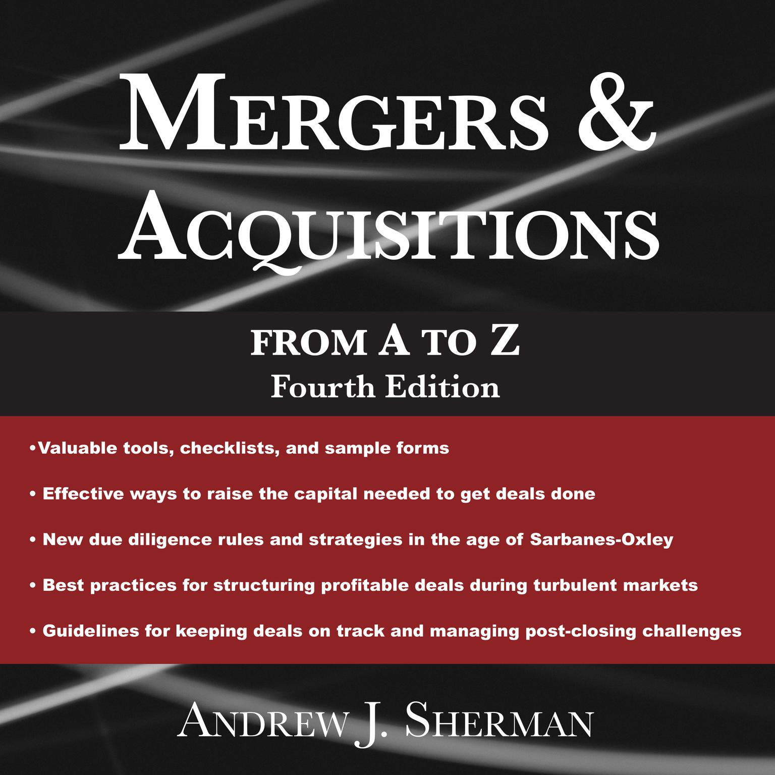 Mergers & Acquisitions from A to Z Fourth Edition Audiobook, by Andrew J. Sherman
