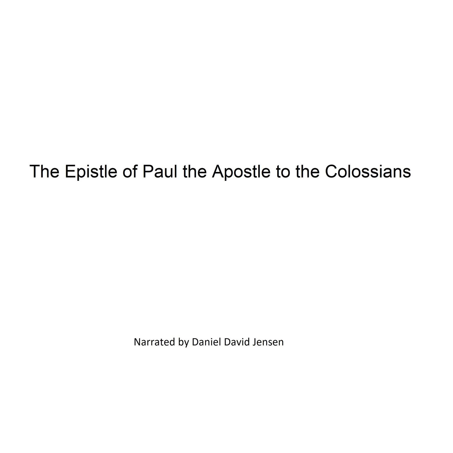 The Epistle of Paul the Apostle to the Colossians Audiobook, by KJB AV