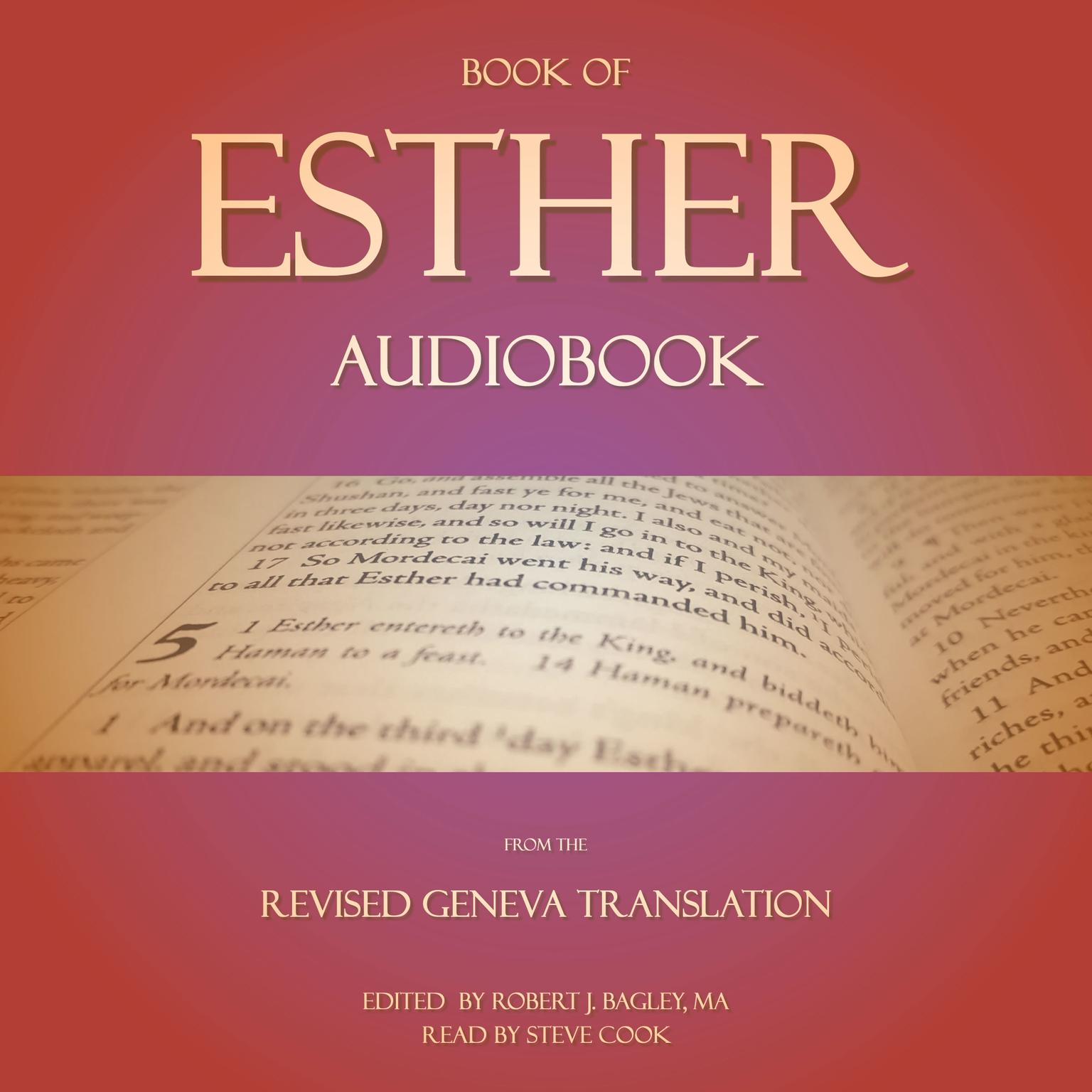 Book of Esther Audiobook: From The Revised Geneva Translation Audiobook, by Robert J. Bagley