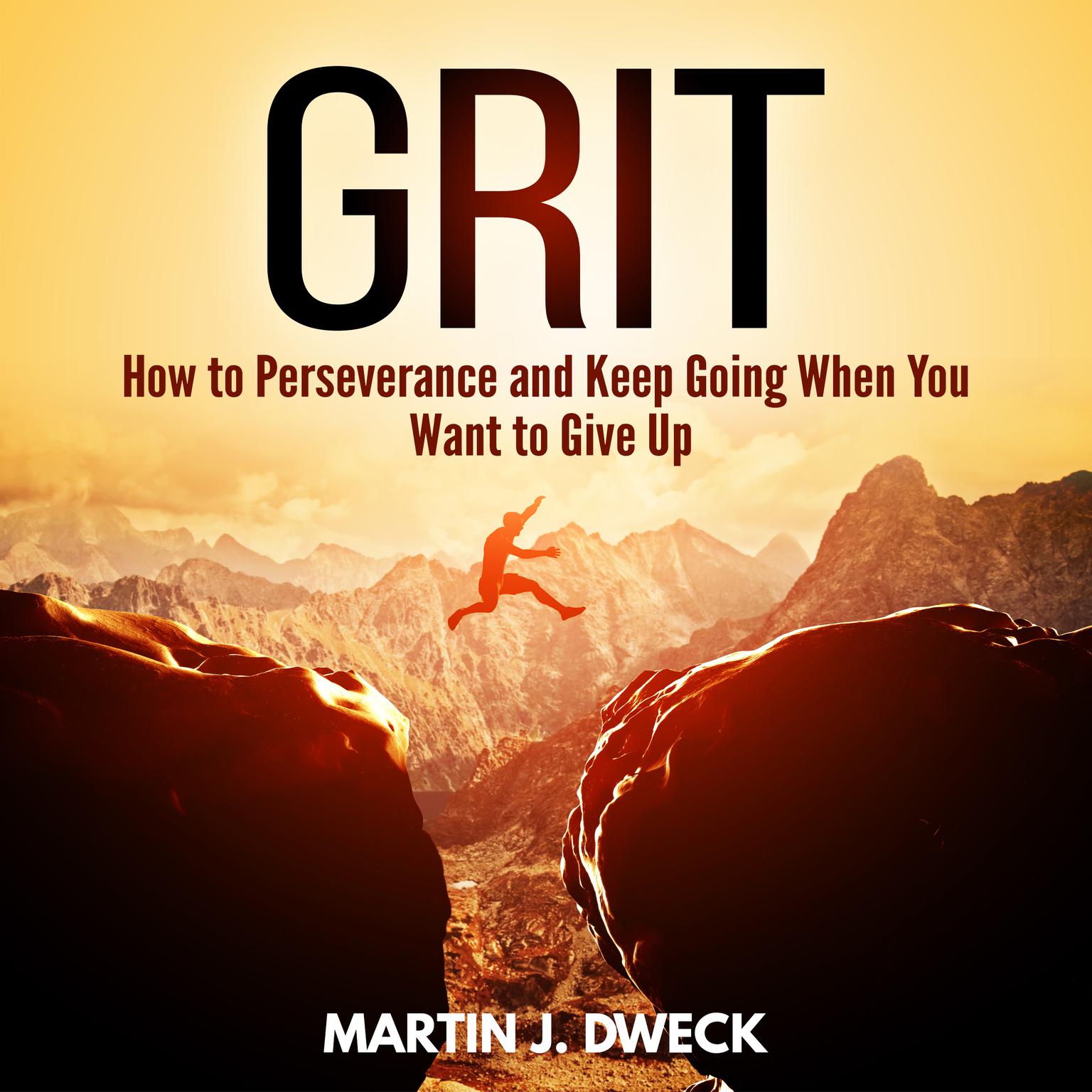 Grit:  How to Perseverance and Keep Going When You Want to Give Up Audiobook, by Martin J. Dweck