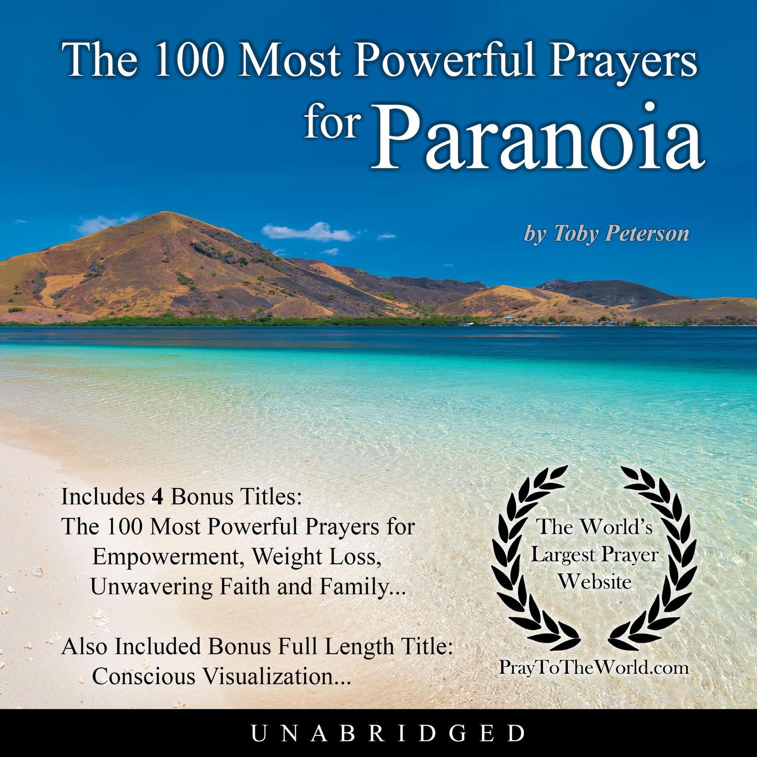 The 100 Most Powerful Prayers for Paranoia Audiobook, by Toby Peterson