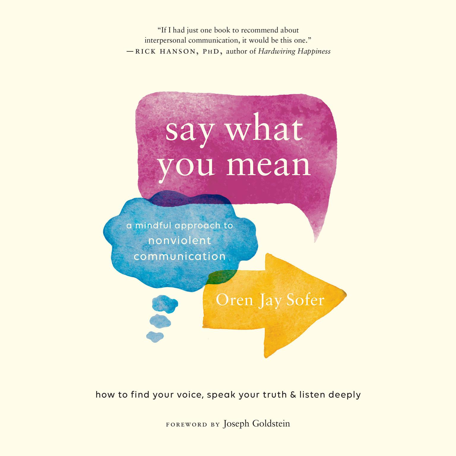Say What You Mean: A Mindful Approach to Nonviolent Communication Audiobook, by Oren Jay Sofer