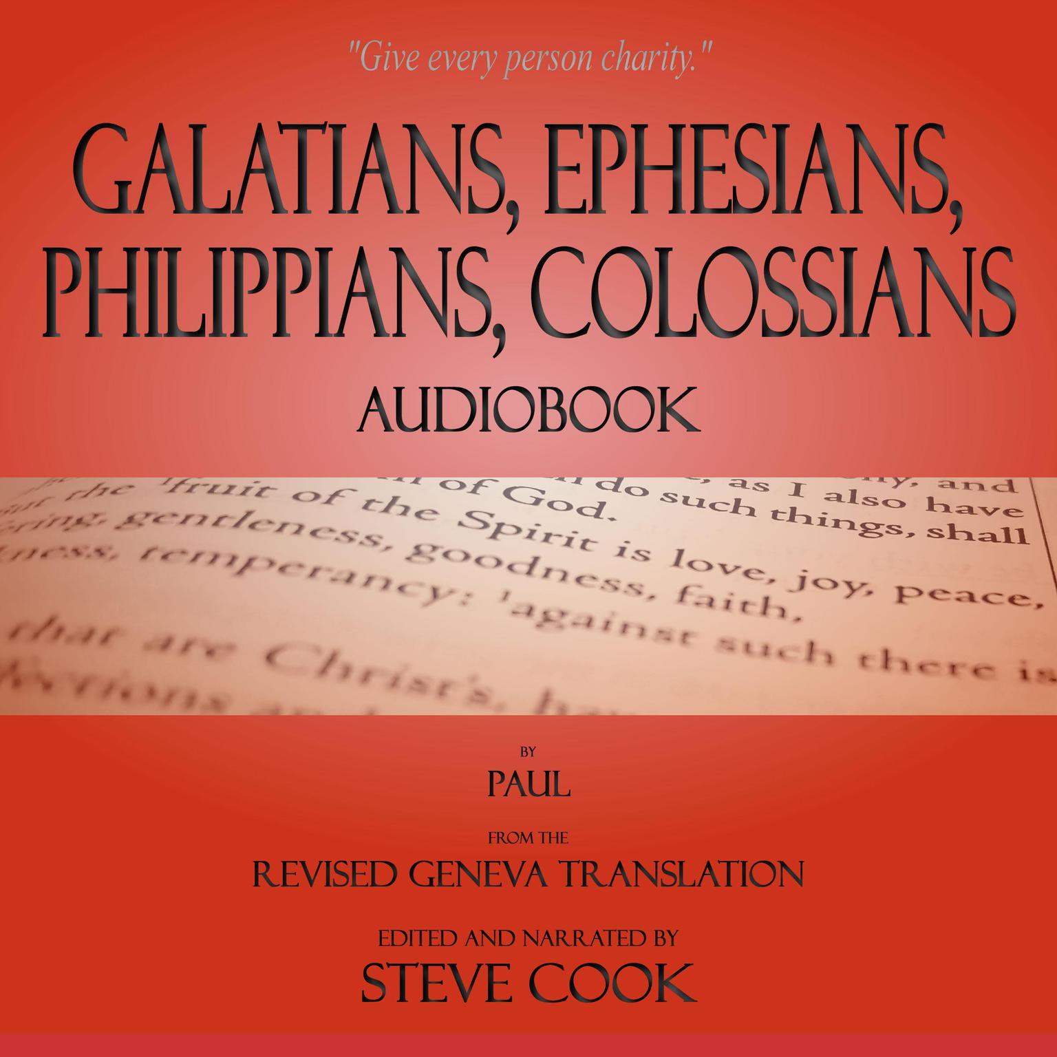 Galatians, Ephesians, Philippians, Colossians Audiobook: From The Revised Geneva Translation Audiobook, by Paul 