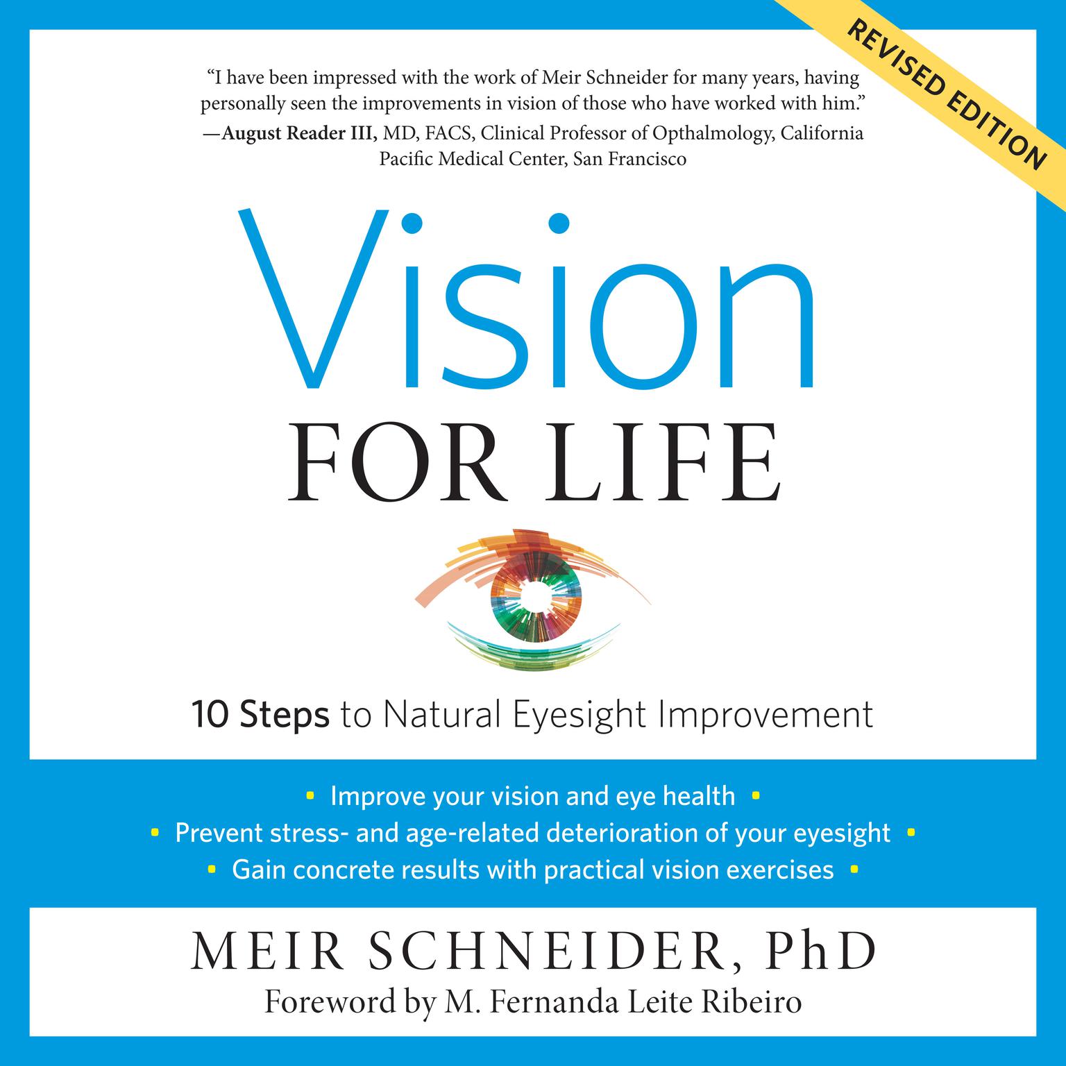 Vision for Life, Revised Edition: Ten Steps to Natural Eyesight Improvement Audiobook, by Meir Schneider