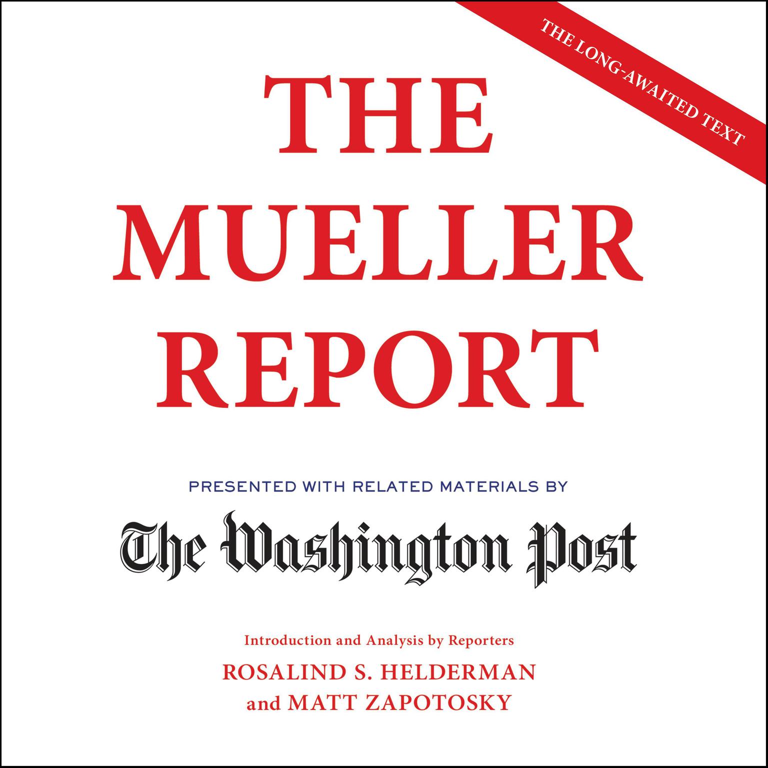 The Mueller Report Audiobook, by Robert Mueller