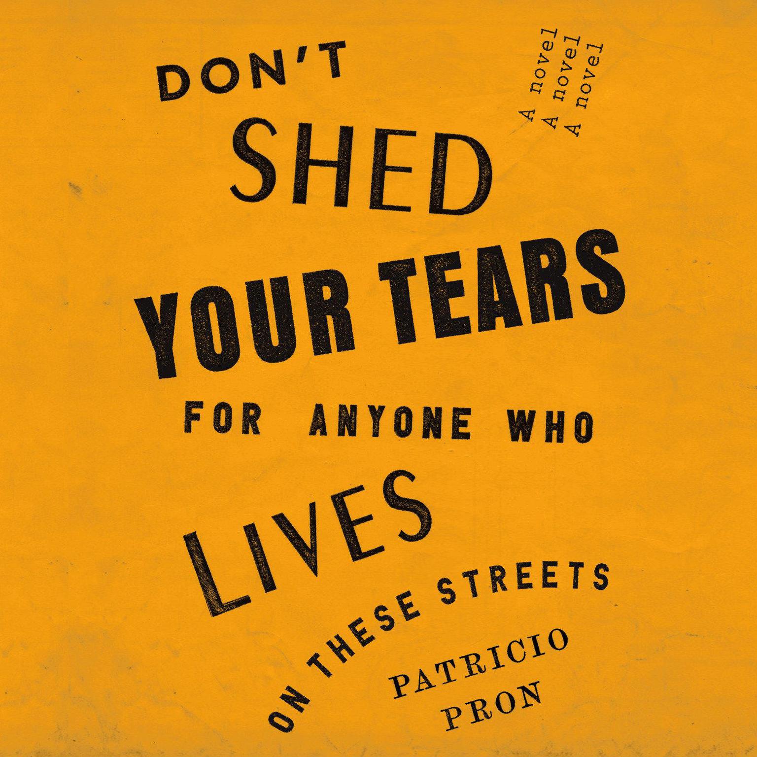 Dont Shed Your Tears for Anyone Who Lives on These Streets: A novel Audiobook, by Patricio Pron