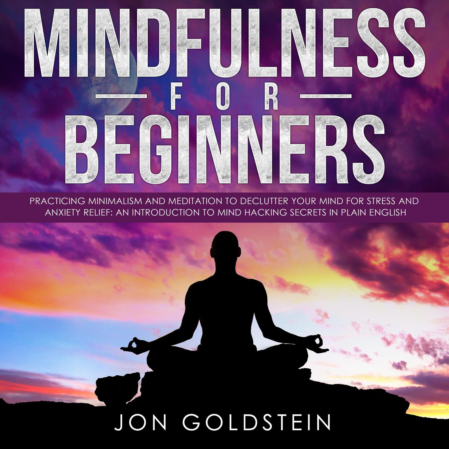 Mindfulness for Beginners: Practicing Minimalism and Meditation to Declutter Your Mind for Stress and Anxiety Relief: An Introduction to Mind Hacking Secrets in Plain English Audiobook, by Jon Goldstein