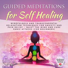 Guided Meditations for Self Healing: Mindfulness and Transcendental Relaxation Techniques for Anxiety and Pain Relief - Quiet the Mind and cure Panic Attacks (for Beginners) Audiobook, by Mindfulness Meditation Institute