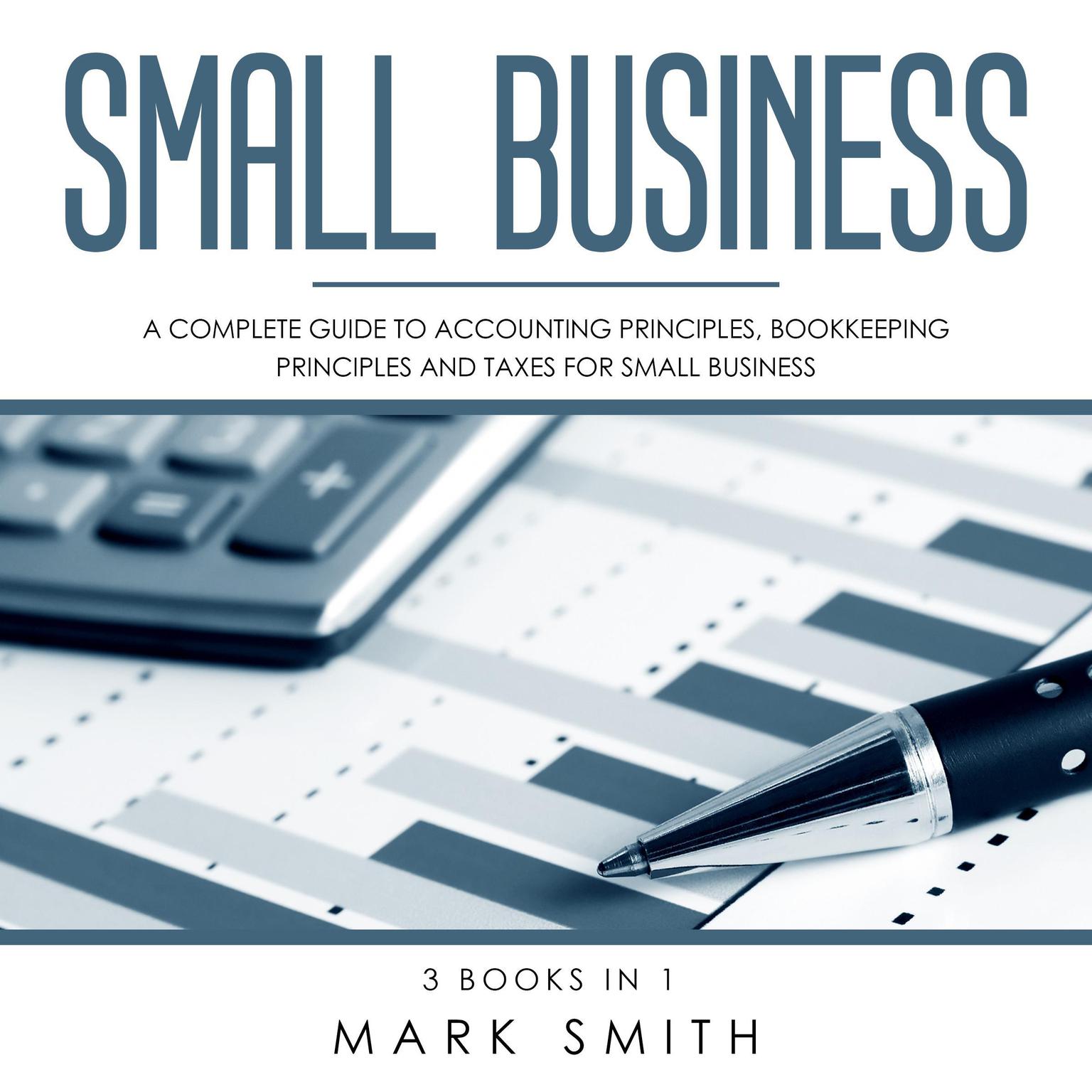Small Business: A Complete Guide to Accounting Principles, Bookkeeping Principles and Taxes for Small Business Audiobook, by Mark Smith