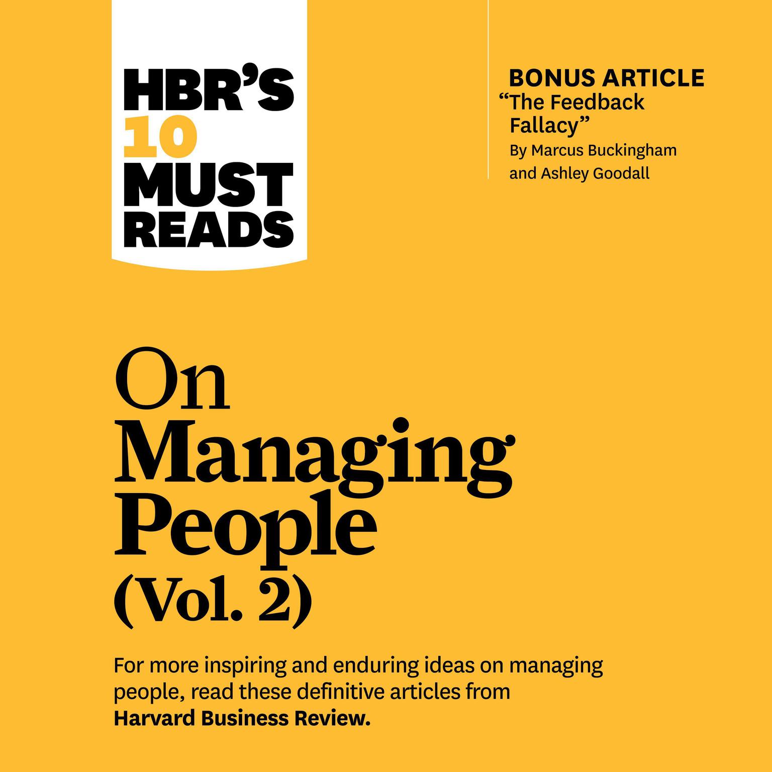 HBRs 10 Must Reads on Managing People, Vol. 2 Audiobook, by Harvard Business Review