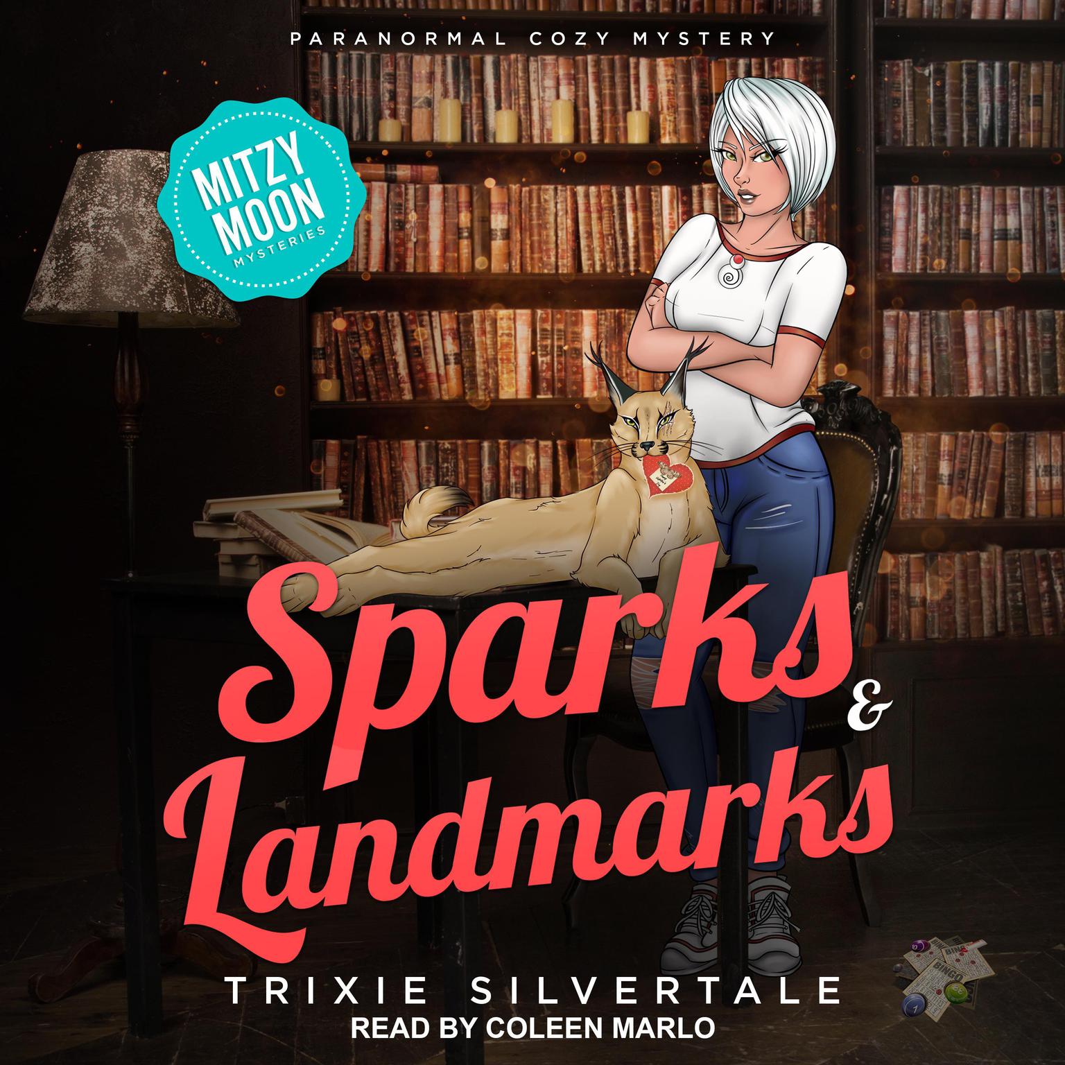 Sparks & Landmarks: Paranormal Cozy Mystery Audiobook, by Trixie Silvertale
